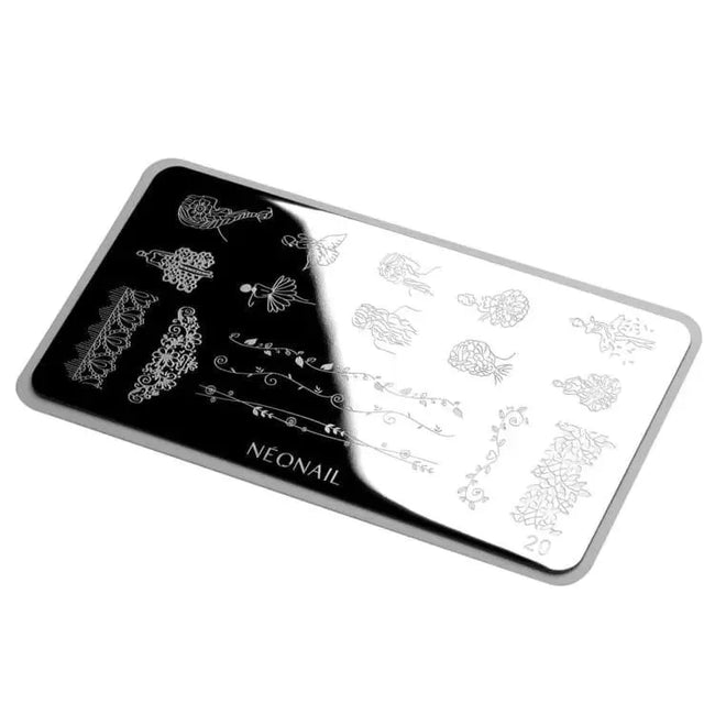 NEONAIL Stamping Plate nr 20