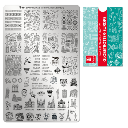 MOYRA Stamping Plate 123 Globetrotter-Europe