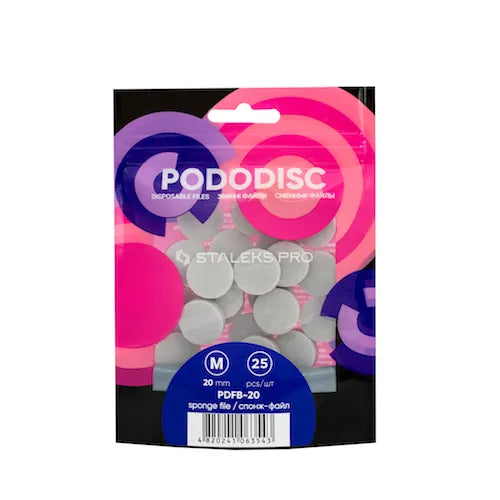 Disposable sponge files for pedicure disc Staleks Pro M 25 pcs