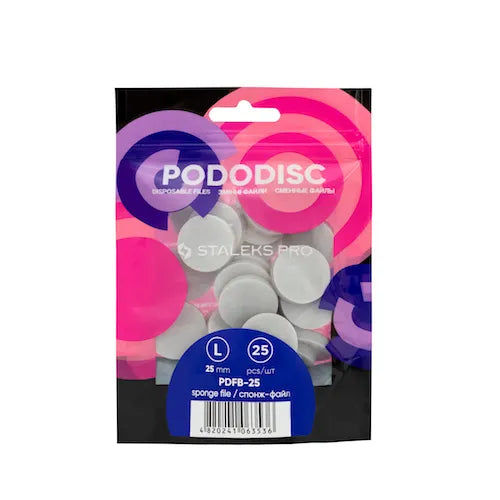 Disposable sponge files for pedicure disc Staleks Pro L 25 pcs