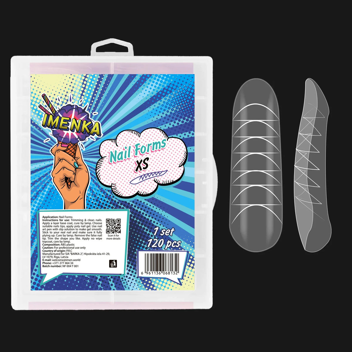 IMENKA Dual Nail Forms XS 120 pcs