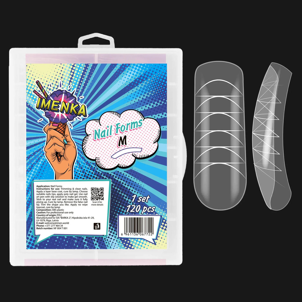 IMENKA Dual Nail Forms M 120 pcs