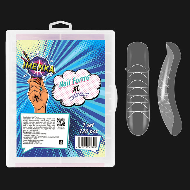 IMENKA Dual Nail Forms XL 120 pcs