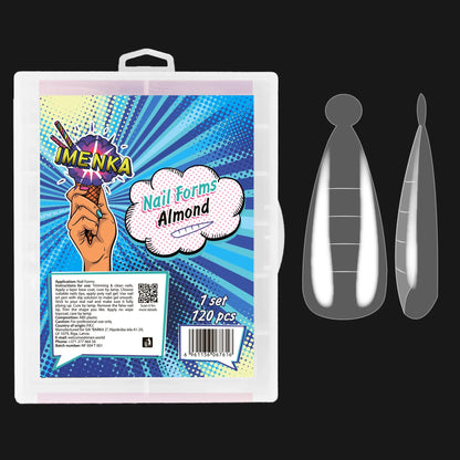 IMENKA Dual Nail Forms ALMOND 120 pcs