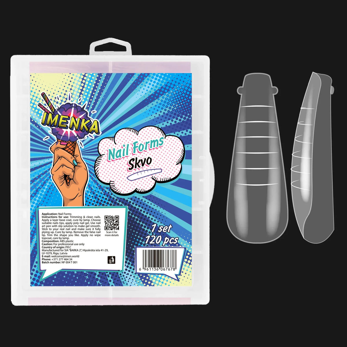 IMENKA Dual Nail Forms SKVO 120 pcs