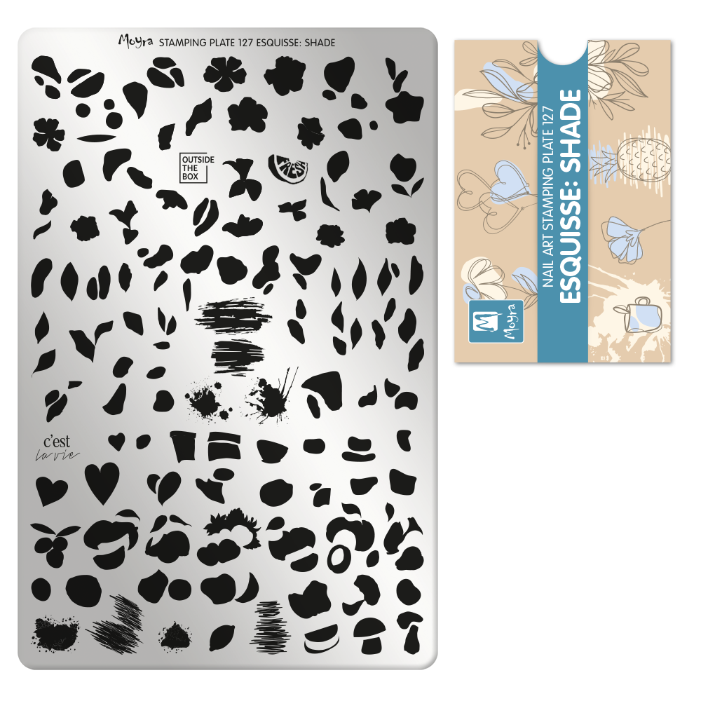 Moyra Stamping Plate 127 Esquisse: Shade