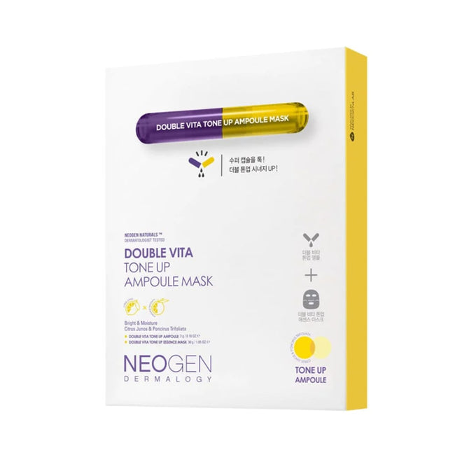 Neogen Dermalogy Double Vita Tone Up Ampoule Mask 33g — Фото товара 1