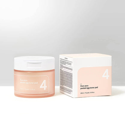 Numbuzin Nr. 4 Pore Zero Peeled Olg Toner Pad 70 spilventiņi — Produkta attēls 3