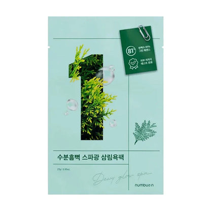 Numbuzin No.1 Dewy Glow Spa Sheet Mask 27ml — Tootepilt 1