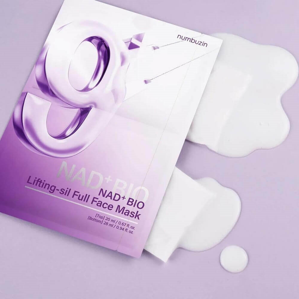 Numbuzin No.9 NAD Bio Full Face Mask — 4 Masks