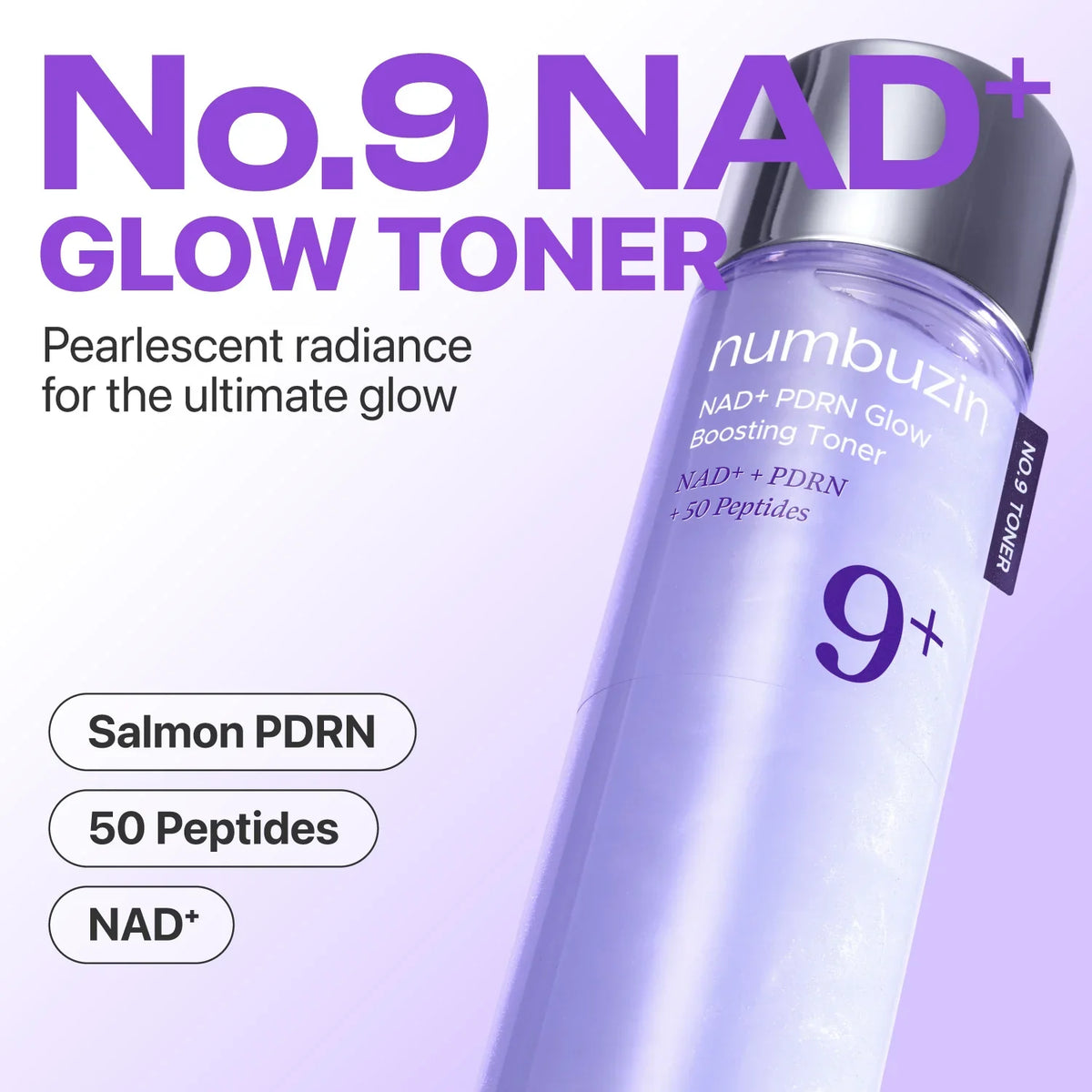 Numbuzin No.9 NAD+ PDRN Glow Boosting Toner 150ml — product image 3
