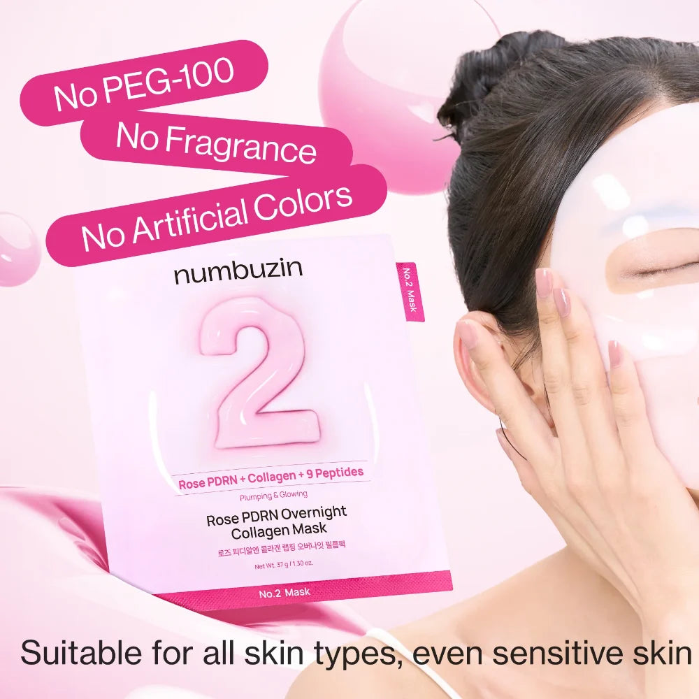 Numbuzin No.2 Rose PDRN Overnight Collagen Mask — product image 2