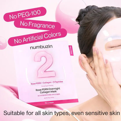 Numbuzin No.2 Rose PDRN Overnight Collagen Mask — product image 2