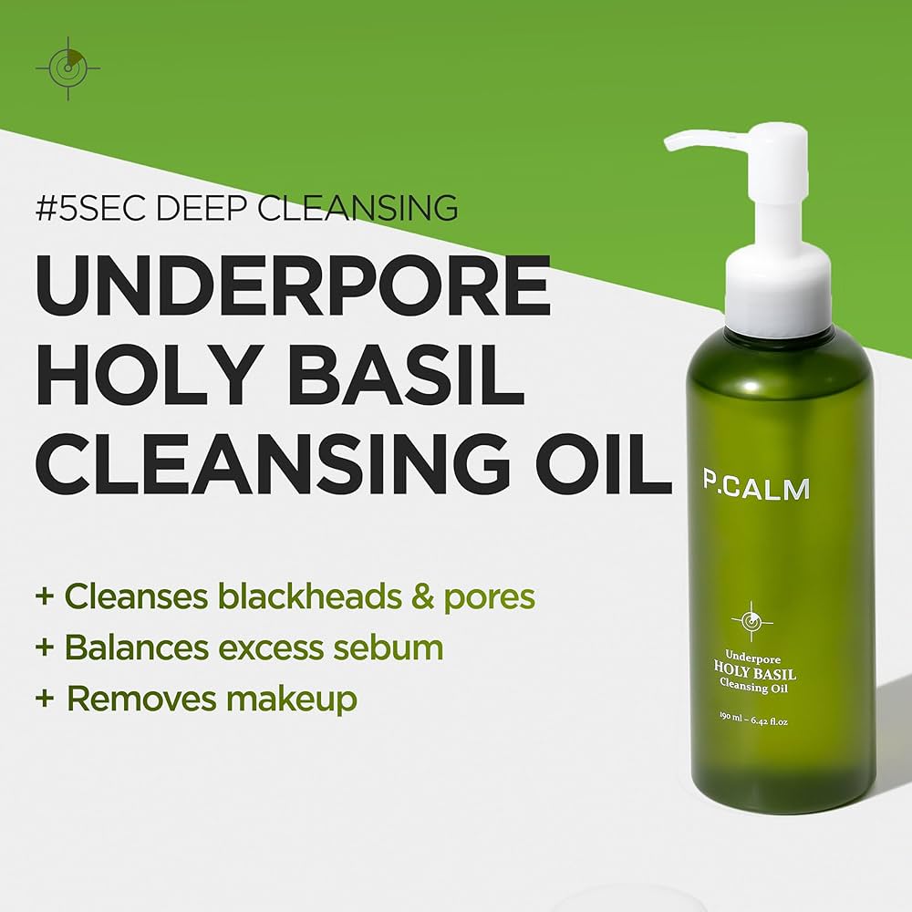 P.CALM Underpore Holy Basil Cleansing Oil 190ml — product image 2
