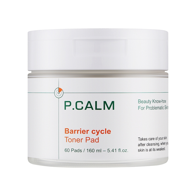 P.CALM Barrier Cycle Toner Pad 60pcs — 60pcs