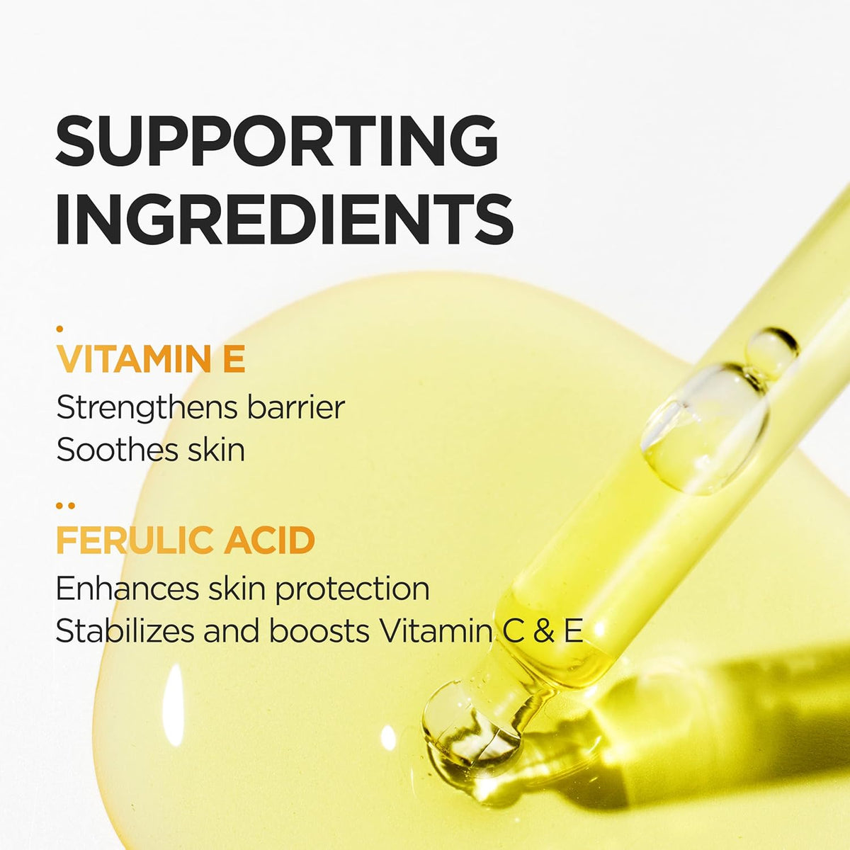 P.CALM C vitamīns E Ferulskābe 20 Glow Serums 20 ml — Produkta attēls 3