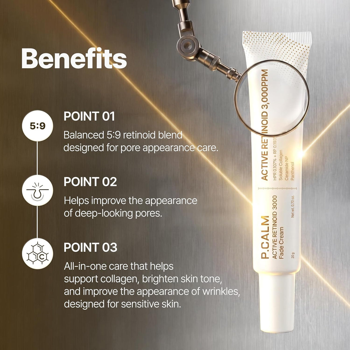 P.CALM Active Retinoid 3000 Fade Cream 20g — product image 6