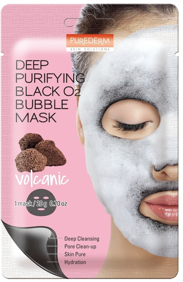 Purederm Masque de bulles pour purge profonde Black O2 — Photo du produit 3