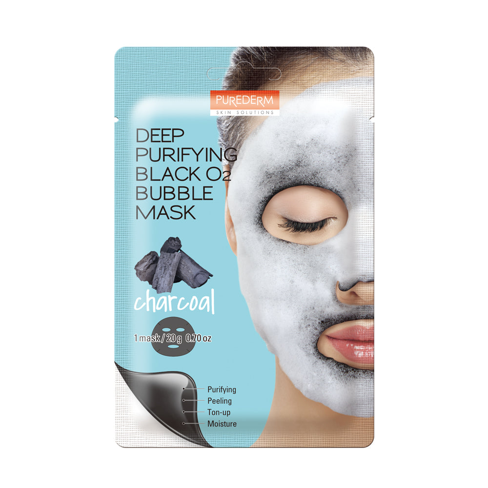 Purederm Masque de bulles pour purge profonde Black O2 — Photo du produit 4