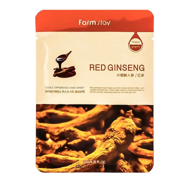 FarmStay Visible Difference Mask Sheet — Red Ginseng