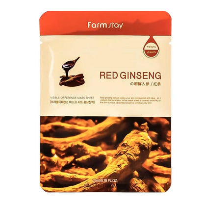 FarmStay Visible Difference Mask Sheet — Red Ginseng