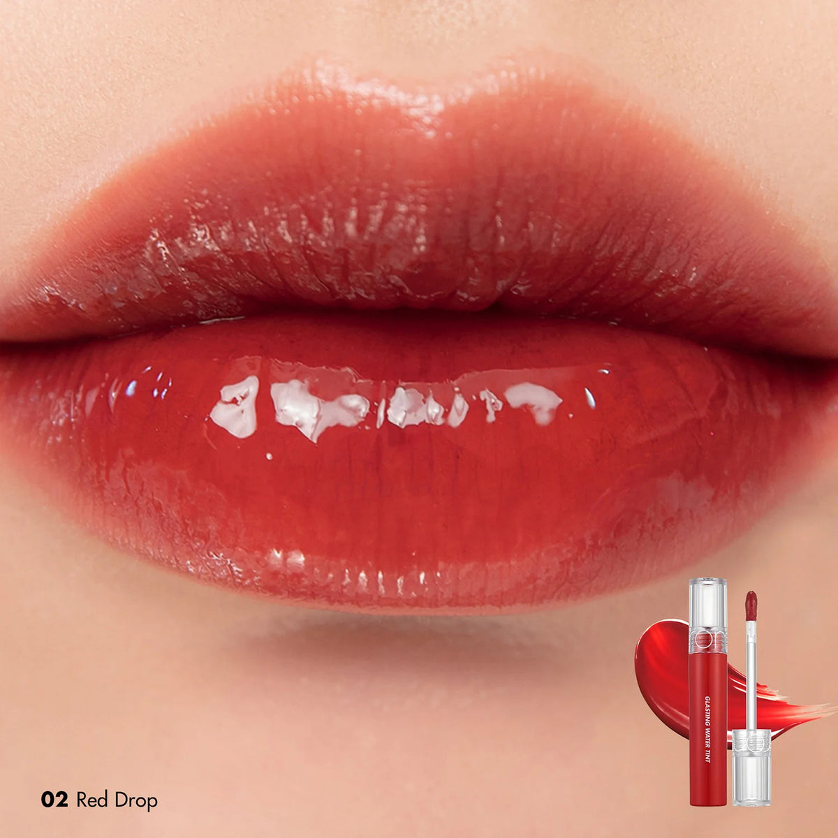 Romand Glasting Water Tint 4g — 02 RED DROP