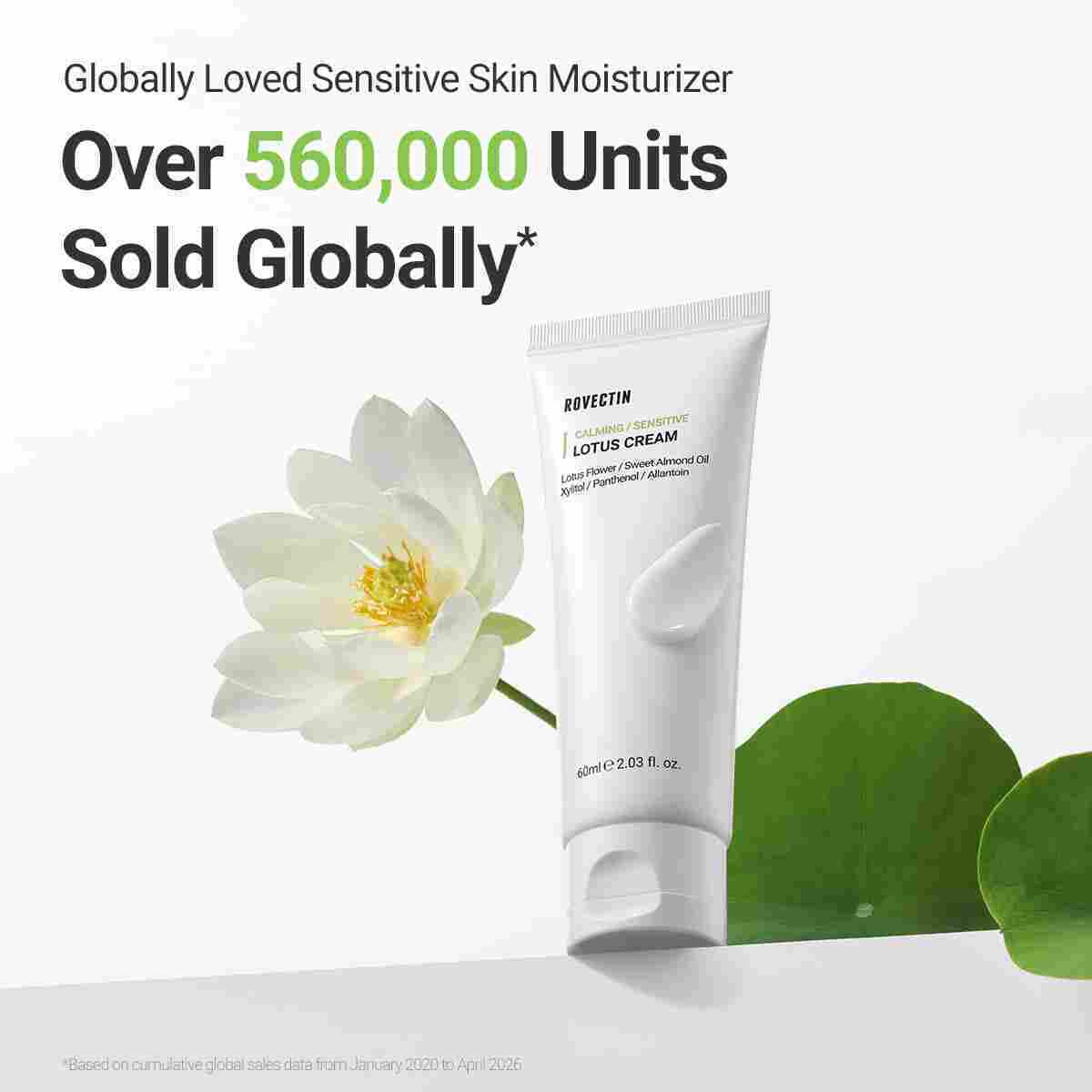 ROVECTIN Calming Sensitive Lotus Cream 60ml — product image 2