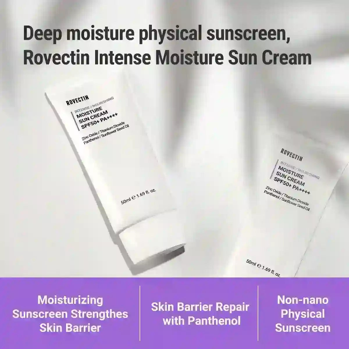 ROVECTIN Intense Moisture Sun Cream SPF50+ PA++++ 50ml — product image 2