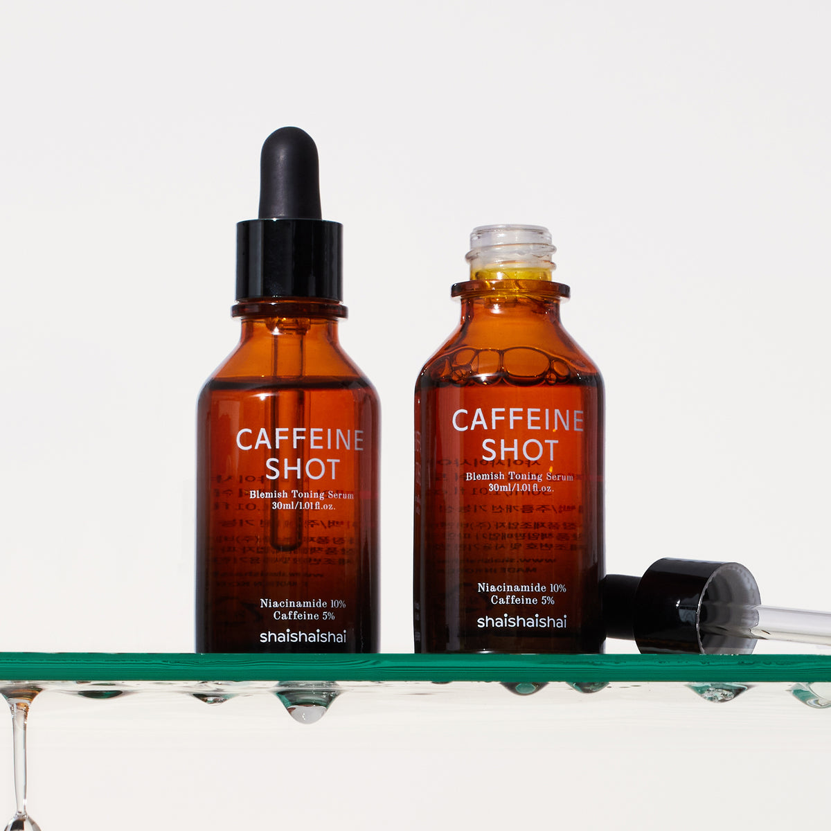 Shaishaishai kofeīna šāvienu tonēšana serumā 30 ml — Produkta attēls 2