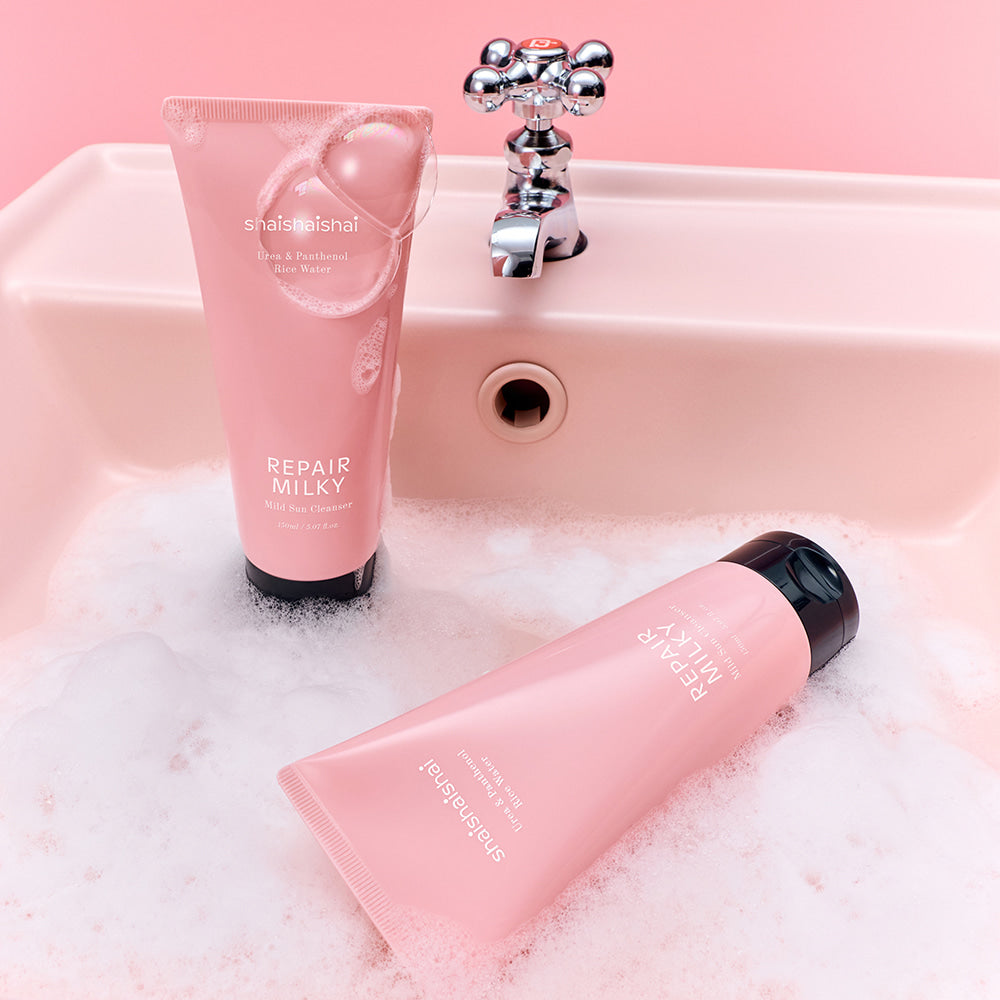 Shaishaishai Réparer Nettoyeur de soleil doux laiteux 150 ml — Photo du produit 2