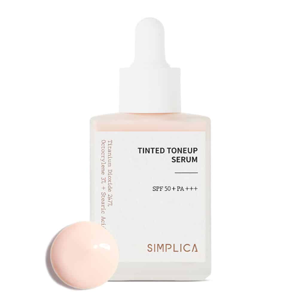 Simplica Tonizējamie toņi serumā SPF50 +PA+++ — Produkta attēls 5
