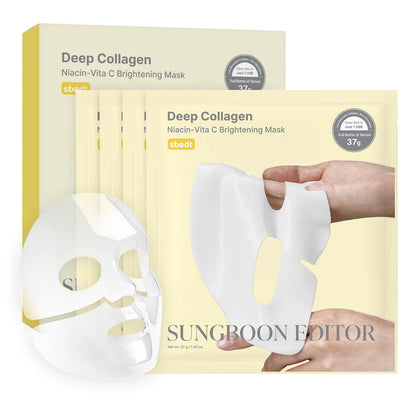 Sungboon Editor Deep Collagen Niacin Vita C Brightening Mask — 4 Masks