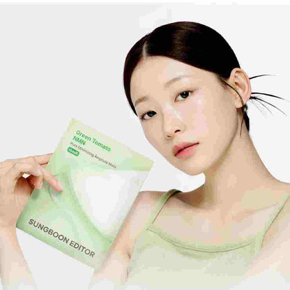 Sungboon Editor Green Tomato NMN Pore Minimizing Ampoule Mask 23g — product image 2