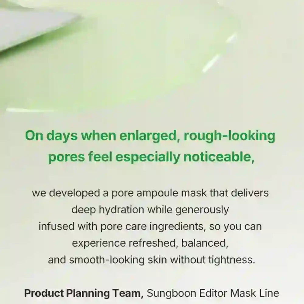 Sungboon Editor Green Tomato NMN Pore Minimizing Ampoule Mask 23g — product image 3