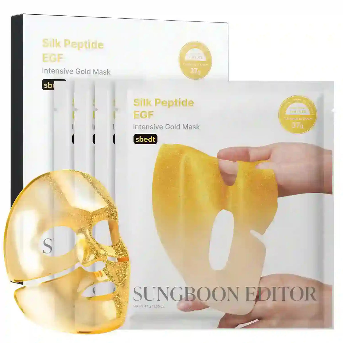 Sungboon Editor Silk Peptide EGF Intensive Gold Mask — 4 Masks