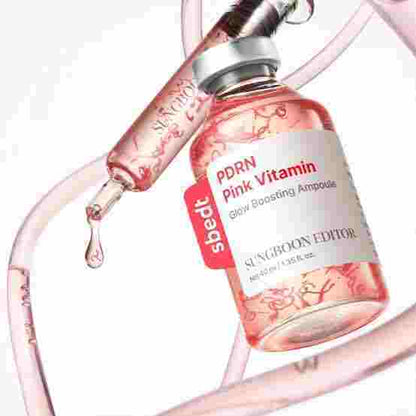 Sungboon Editor Pink PDRN Glow Boosting Ampoule 40ml — product image 3