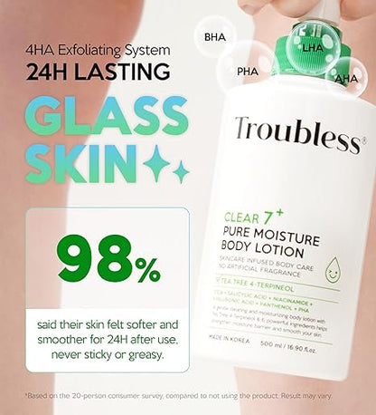 Troubless Clear 7 Plus Pure Moisture Body Lotion 500ml — product image 3