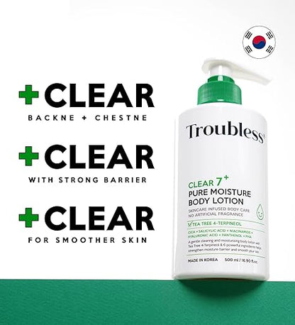 Troubless Clear 7 Plus Pure Moisture Body Lotion 500ml — product image 7