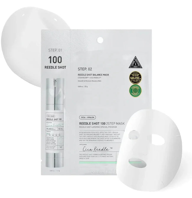 VT Cosmetics Mild Reedle Shot 100 2 Step Mask 1.5g + 25g — 1.5g / 25g