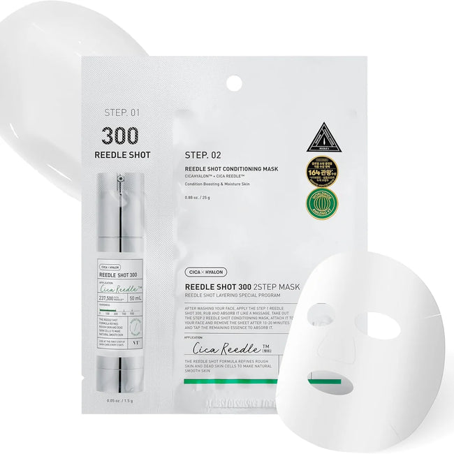 VT Cosmetics Mild Reedle Shot 300 2 Step Mask 1.5g + 25g — 1.5g / 25g