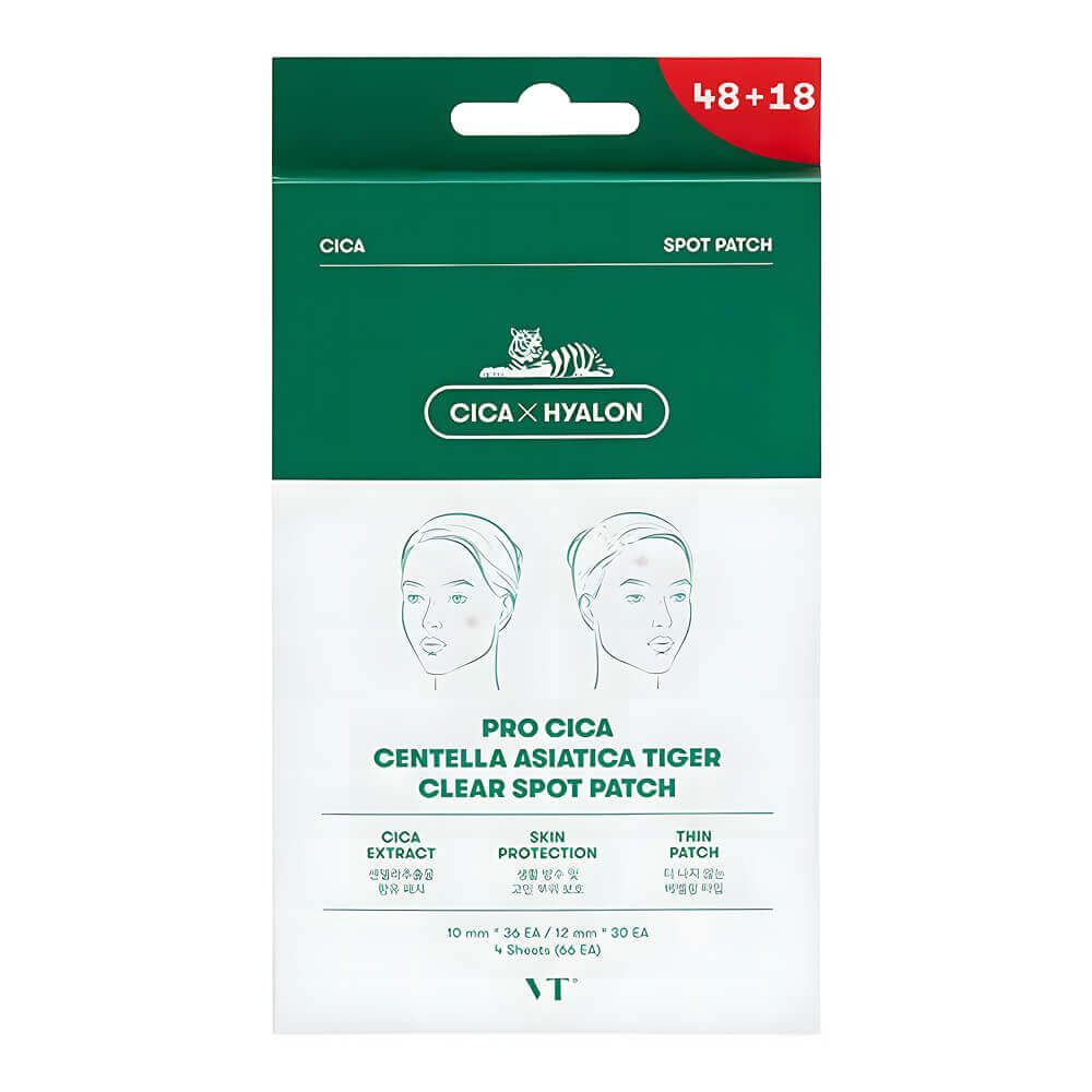 VT Cosmetics Pro Cica Centella Asiatica Tiger Clear Spot Patch 66pcs — Фото товара 1
