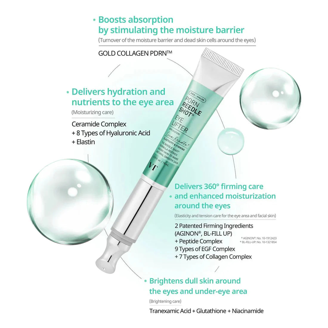 VT Cosmetics PDRN Reedle Shot Eye Lifter 15ml — product image 4