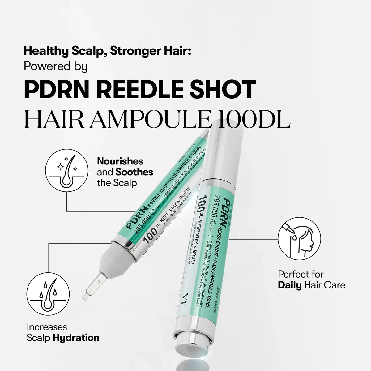 VT Cosmetics PDRN Reedle Shot Hair Ampoule 100dL 15ml — product image 4