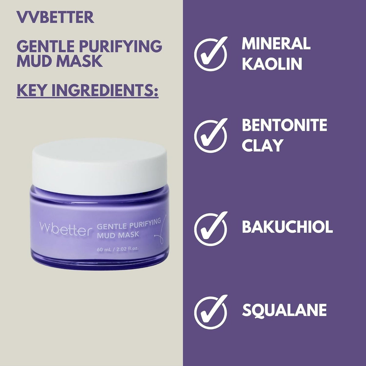 VVBETTER Gentle Purifying Mud Mask 60ml — product image 4